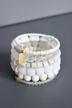Load image into Gallery viewer, White on White Wrap Bracelet
